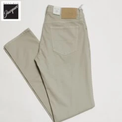 Light Khaki Cotton-Lyocell Twill 5-Pocket Pants - Re-Hash