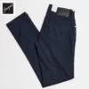 Navy Blue Cotton-Lyocell Twill 5-Pocket Pants - Re-Hash