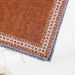 Rust Reversible Hankie - Paolo Albizzati 10 Rust Reversible Hankie - Paolo Albizzati -ETON Store Rust PAOLO ALBIZZATI 2