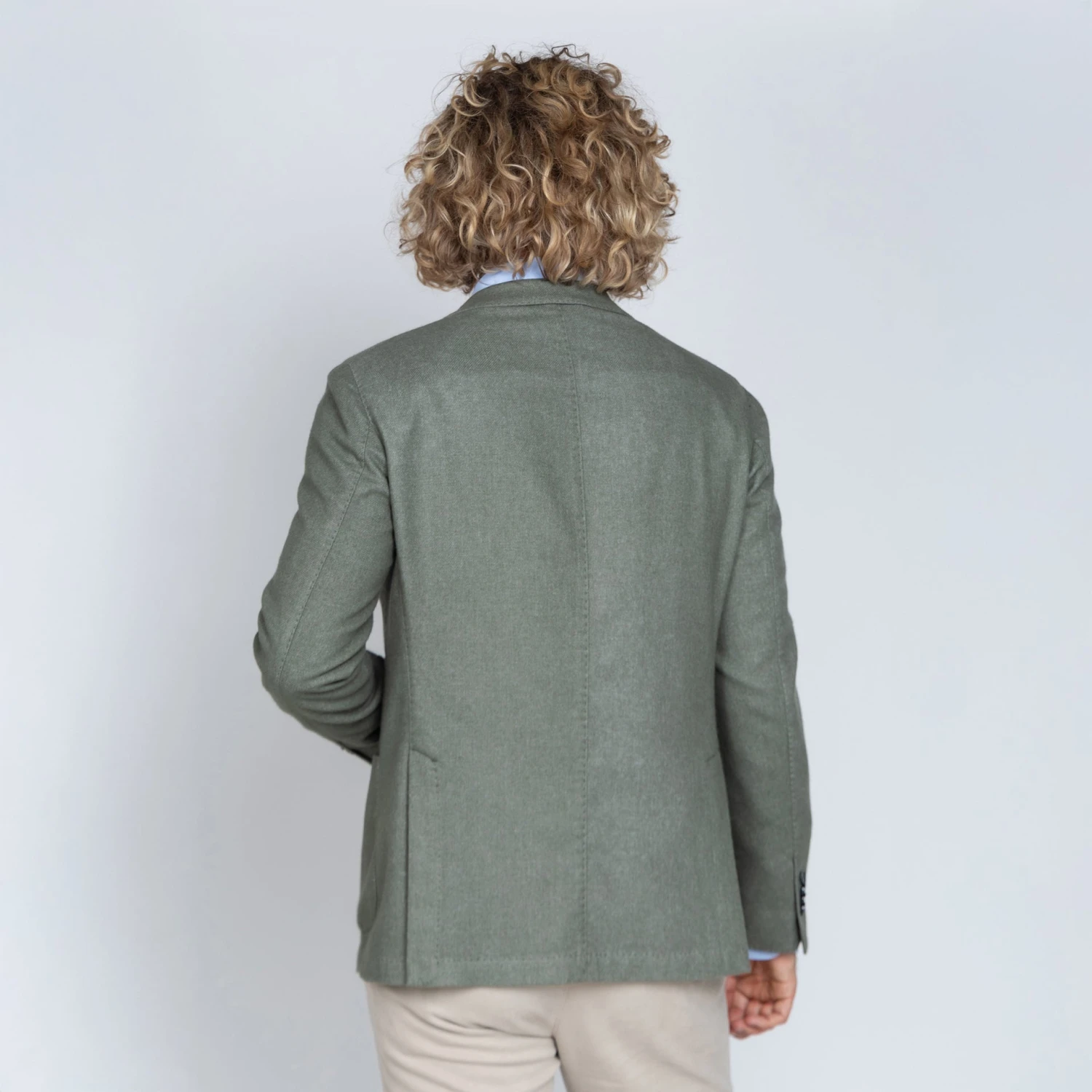 Green Wool-Cashmere Unconstructed Contemporary Fit Sport Jacket - L.B.M. 1911 5 Green Wool-Cashmere Unconstructed Contemporary Fit Sport Jacket - L.B.M. 1911 - Image 3