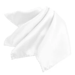 White Pure Silk Handkerchief
