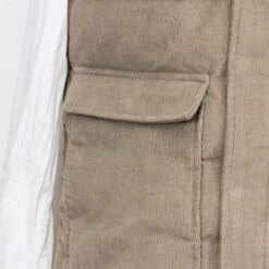 Taupe Quilted Corduroy Vest With Pockets - Stenströms 12 Taupe Quilted Corduroy Vest With Pockets - Stenströms -ETON Store STENSTROMS 4300482582340 4
