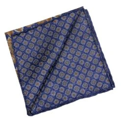 Blue And Rust Patterned Reversible Silk Hankie - Stenströms 11 Blue And Rust Patterned Reversible Silk Hankie - Stenströms -ETON Store STENSTROMS 923342 002 4 c2fb40ee c32e 464d b373 3dc5ac4bb029
