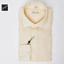 Butter Yellow Linen Casual Slimline Shirt - Stenströms 11 Butter Yellow Linen Casual Slimline Shirt - Stenströms -ETON Store STENSTROMS7747217970710 3