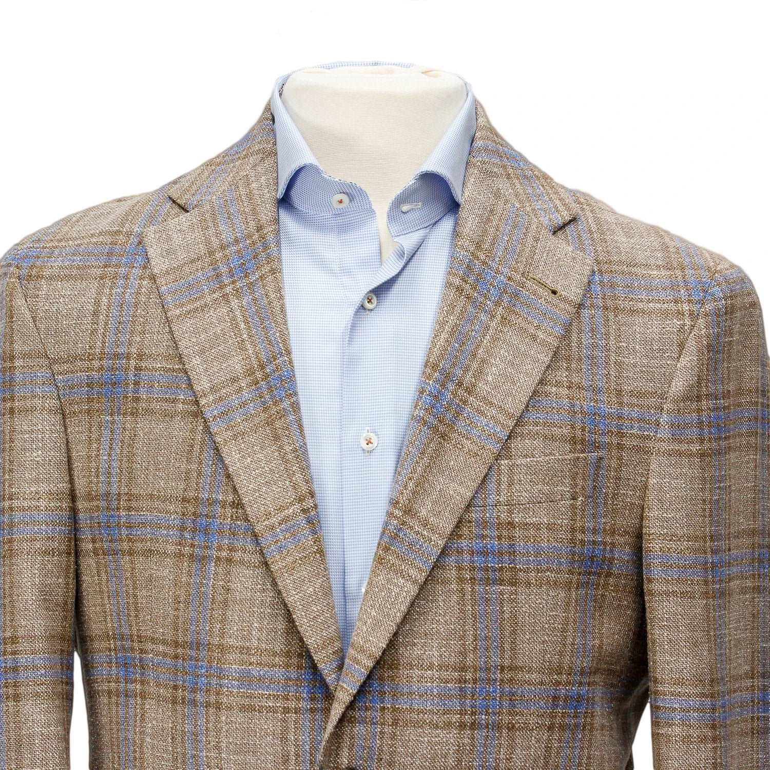 Beige Check Midland Contemporary Fit Sport Coat - Jack Victor 7 Beige Check Midland Contemporary Fit Sport Coat - Jack Victor - Image 5