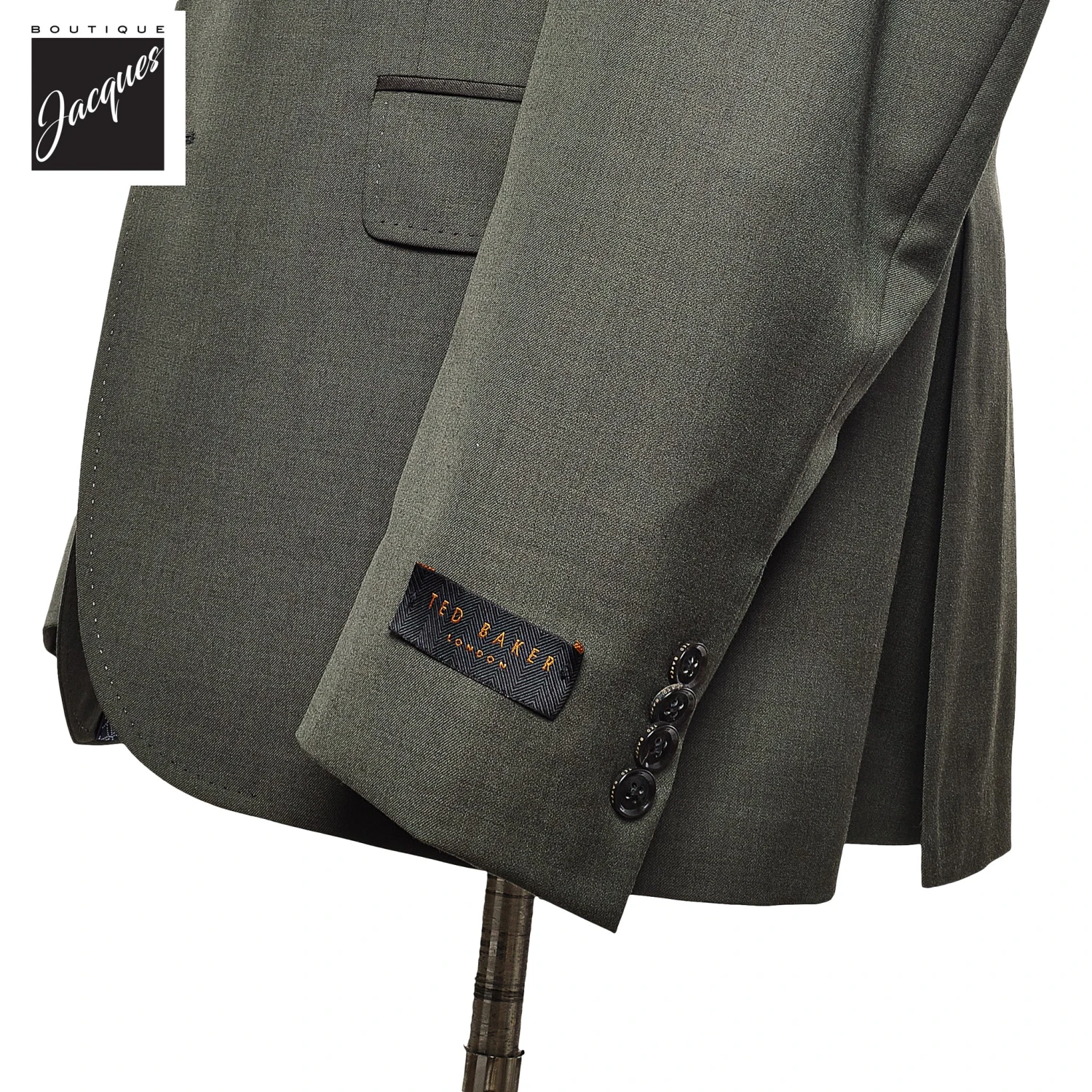 Olive Green Slim Fit Suit - Ted Baker 5 Olive Green Slim Fit Suit - Ted Baker - Image 3