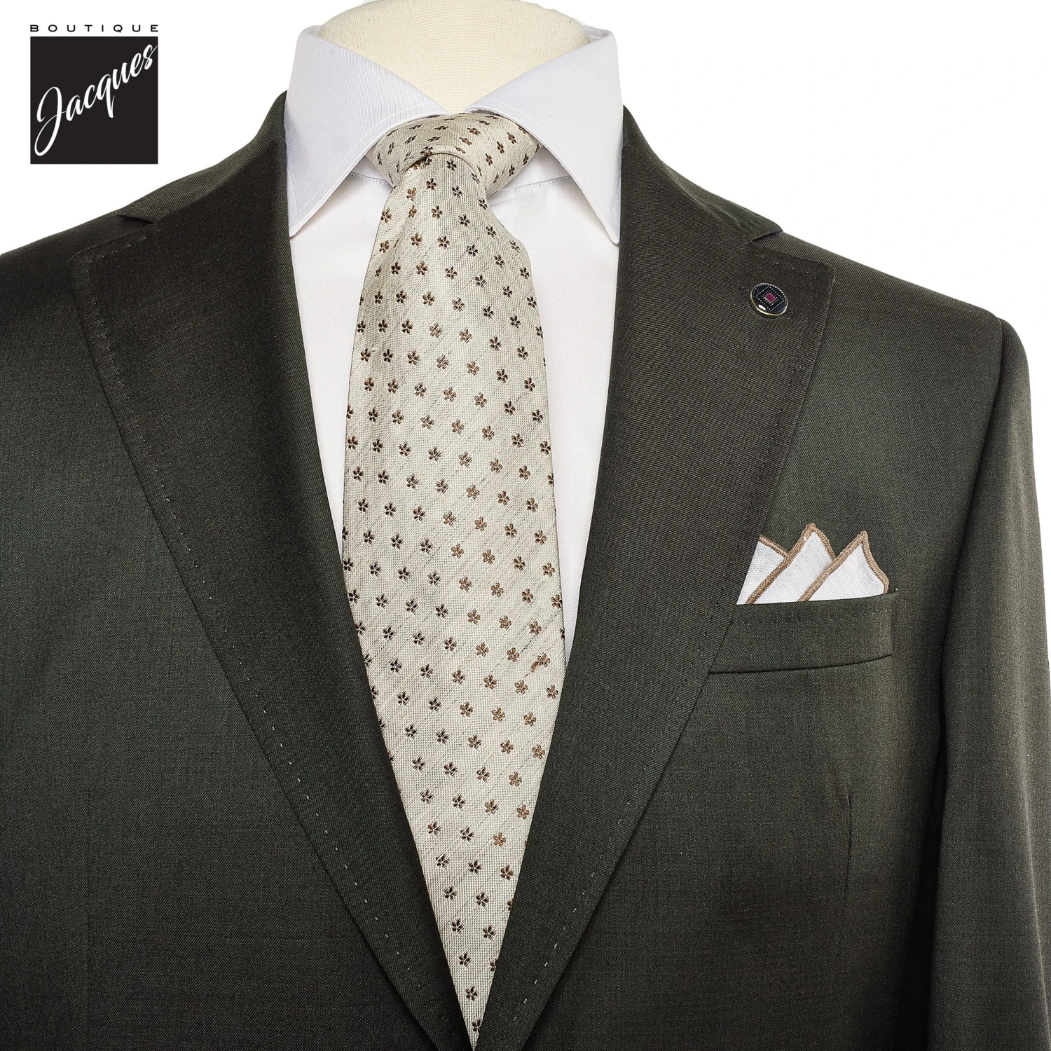 Olive Green Slim Fit Suit - Ted Baker 6 Olive Green Slim Fit Suit - Ted Baker - Image 4