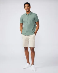 Thompson Short – Vintage Vanilla Buff - PAIGE -ETON Store Thompson Short Vintage Vanilla Buff1