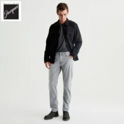 7 Years Sulfur Aero Gray Tellis Modern Slim Fit Jeans - AG