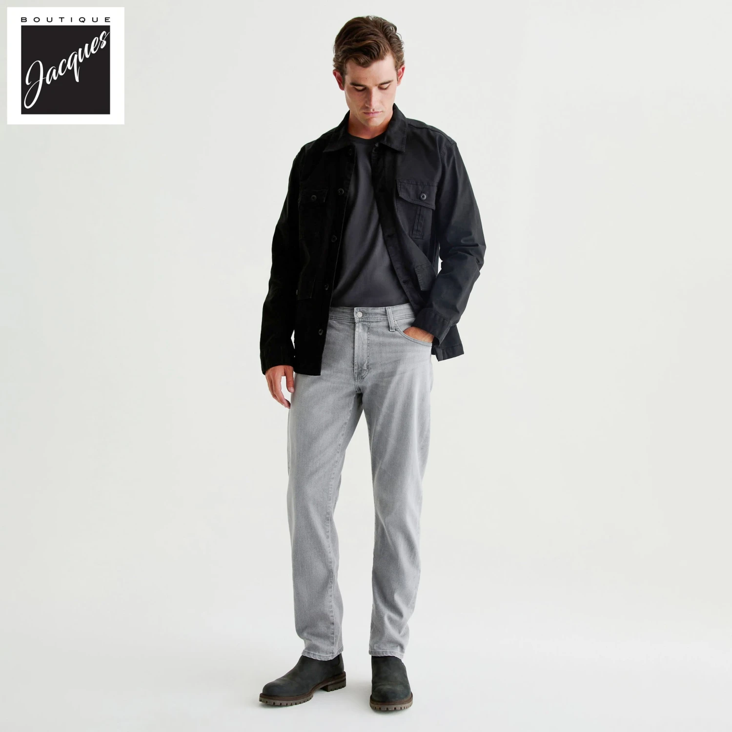 7 Years Sulfur Aero Gray Tellis Modern Slim Fit Jeans - AG 3 7 Years Sulfur Aero Gray Tellis Modern Slim Fit Jeans - AG