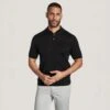 Black Cotton Silk Knit Polo - Jack Victor 2 Black Cotton Silk Knit Polo - Jack Victor -ETON Store V231017 BLK MOMENTIS