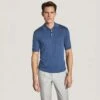 Denim Blue Cotton Silk Knit Polo - Jack Victor 1 Denim Blue Cotton Silk Knit Polo - Jack Victor -ETON Store V231017 DENIM MOMENTIS 5f8e4ae2 58ca 4d82 aab1 03ec39bc657a