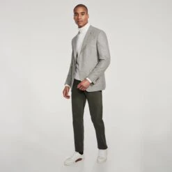 Gray Loro Piana Cashmere-Award Darwin Contemporary Knit Sport Jacket - Jack Victor 15 Gray Loro Piana Cashmere-Award Darwin Contemporary Knit Sport Jacket - Jack Victor -ETON Store WC01800 648 OM2