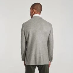 Gray Loro Piana Cashmere-Award Darwin Contemporary Knit Sport Jacket - Jack Victor 14 Gray Loro Piana Cashmere-Award Darwin Contemporary Knit Sport Jacket - Jack Victor -ETON Store WC01800 648 OM3
