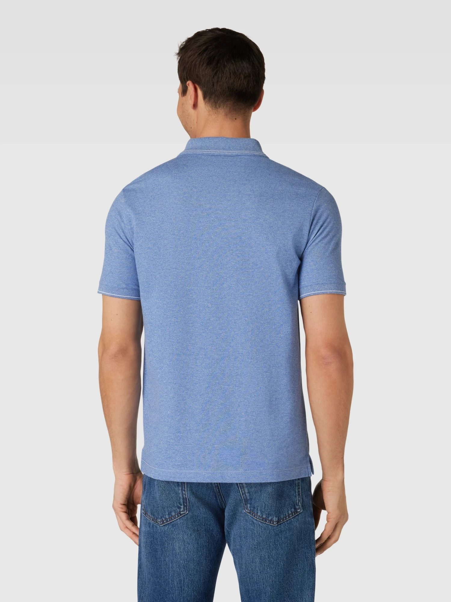 Paul&Shark Dutch Blue Melange Cotton Polo Shirt - PAUL & SHARK 14 Paul&Shark Dutch Blue Melange Cotton Polo Shirt - PAUL & SHARK - Image 12