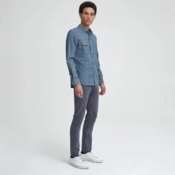 Cavern Dark Gray Modern Slim Tellis Sueded Pants - AG 8 Cavern Dark Gray Modern Slim Tellis Sueded Pants - AG -ETON Store ag denim the tellis cavern 14724346478681 1300x1600 1969a748 3ca7 43bd bb2c 9f112e56ae63