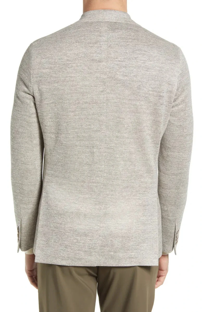 Oatmeal Mouliné Hampton Contemporary Fit Linen Knit Sport Jacket - Jack Victor 9 Oatmeal Mouliné Hampton Contemporary Fit Linen Knit Sport Jacket - Jack Victor - Image 7