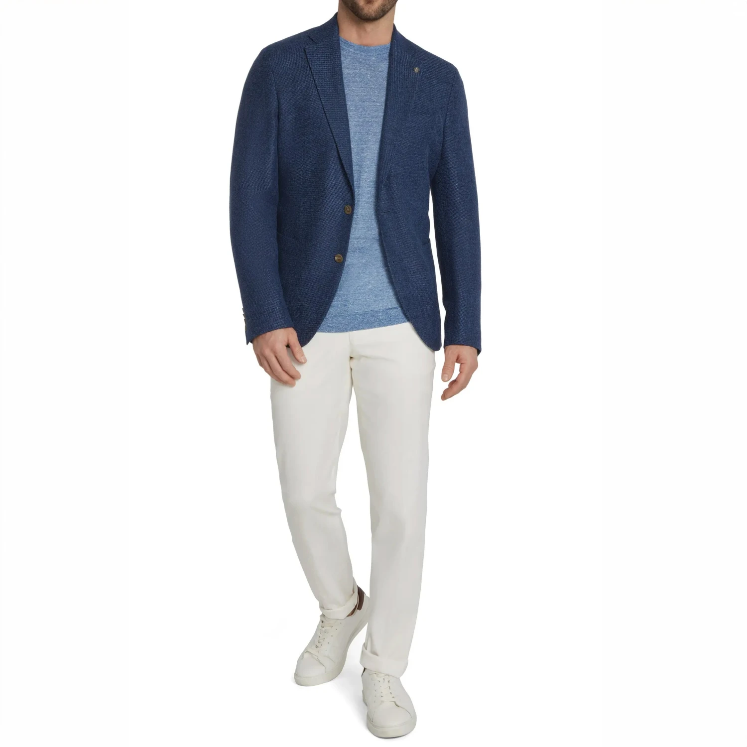 Royal Blue Hampton Contemporary Fit Wool-Linen-Cotton Sport Jacket - Jack Victor 8 Royal Blue Hampton Contemporary Fit Wool-Linen-Cotton Sport Jacket - Jack Victor - Image 6