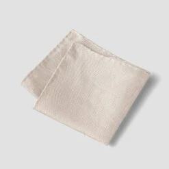 Light Beige Grenadine Silk Pocket Square - ETON -ETON Store beige garza fina pocket square 2024 03 07T131050395Z