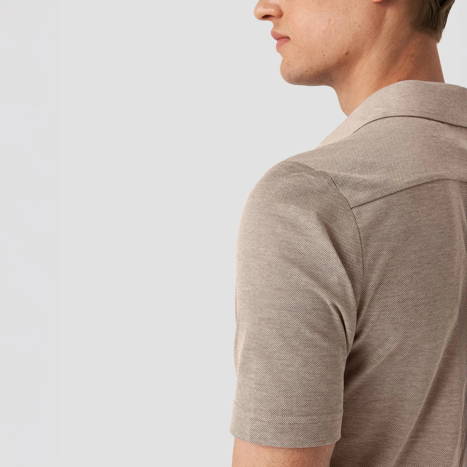 Café Brown Oxford Piqué Short-Sleeve Polo Shirt - ETON 7 Café Brown Oxford Piqué Short-Sleeve Polo Shirt - ETON - Image 5