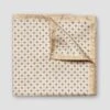 Beige Micro-Floral Tussah Silk Pocket Square - ETON