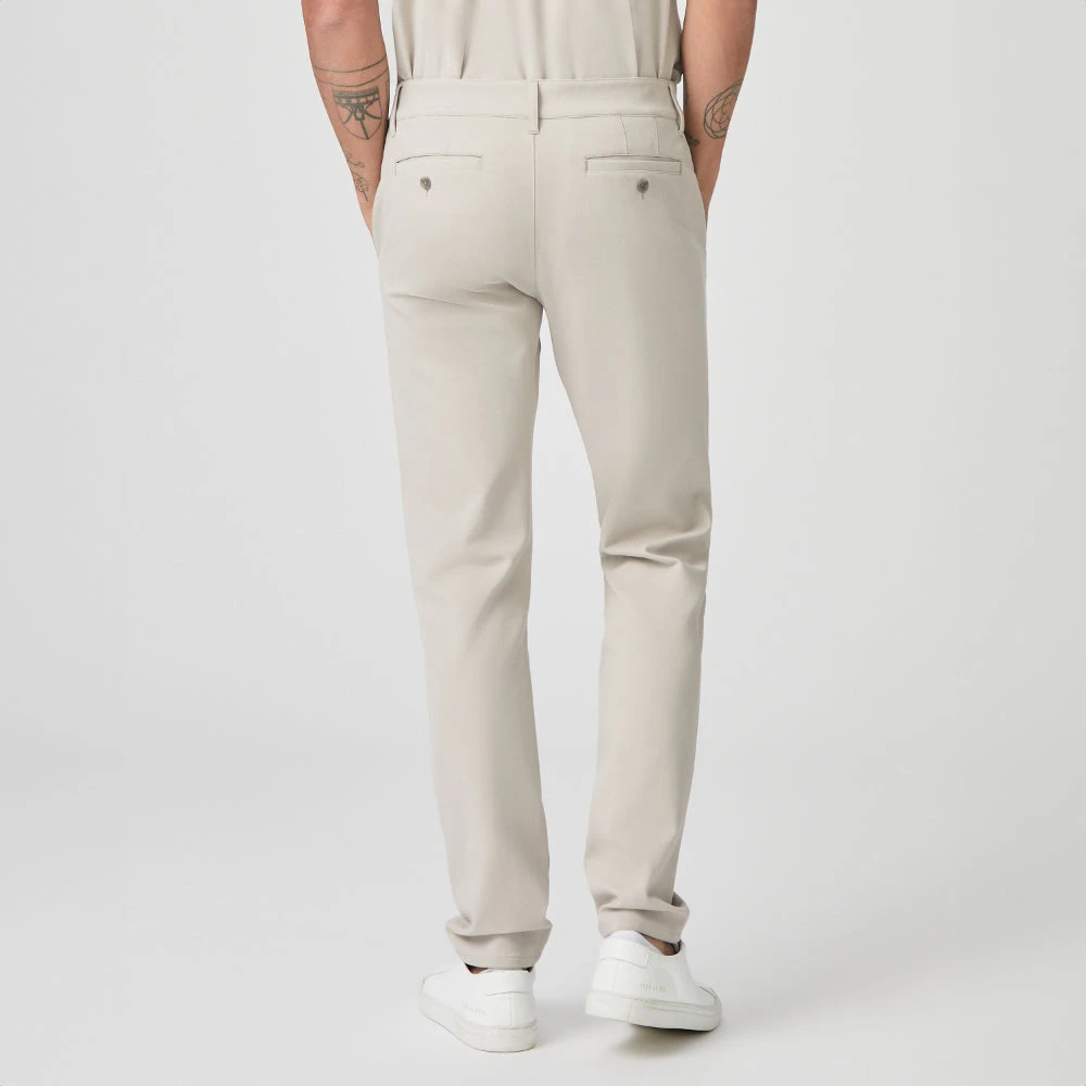 Fresh Oyster (Beige) Stafford Slim Fit Trouser - PAIGE 5 Fresh Oyster (Beige) Stafford Slim Fit Trouser - PAIGE - Image 3
