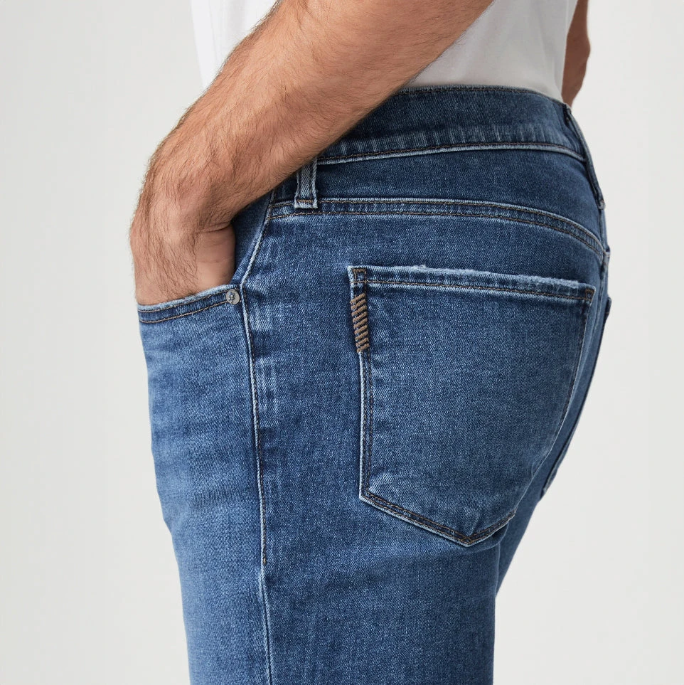 Bright Indigo Wash Atwell Transcend Vintage Lennox Slim Fit Jeans - PAIGE 7 Bright Indigo Wash Atwell Transcend Vintage Lennox Slim Fit Jeans - PAIGE - Image 5