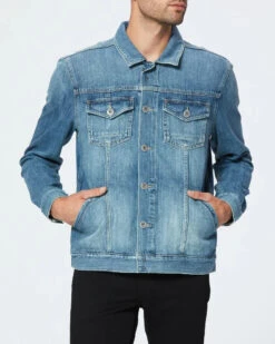 Scout Jacket - Medium Wash Blue (Simon) - Paige
