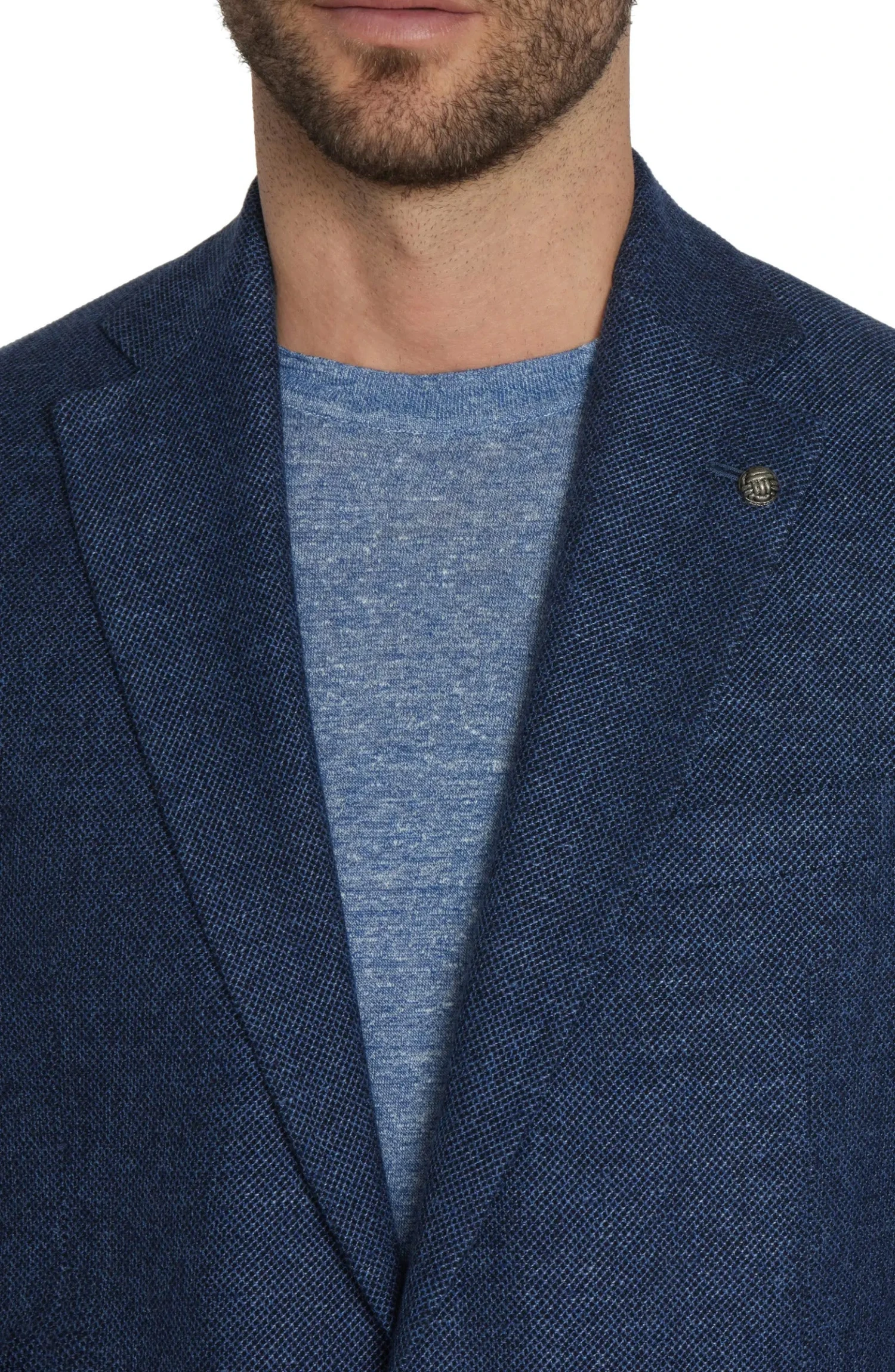 Royal Blue Hampton Contemporary Fit Wool-Linen-Cotton Sport Jacket - Jack Victor 4 Royal Blue Hampton Contemporary Fit Wool-Linen-Cotton Sport Jacket - Jack Victor - Image 2
