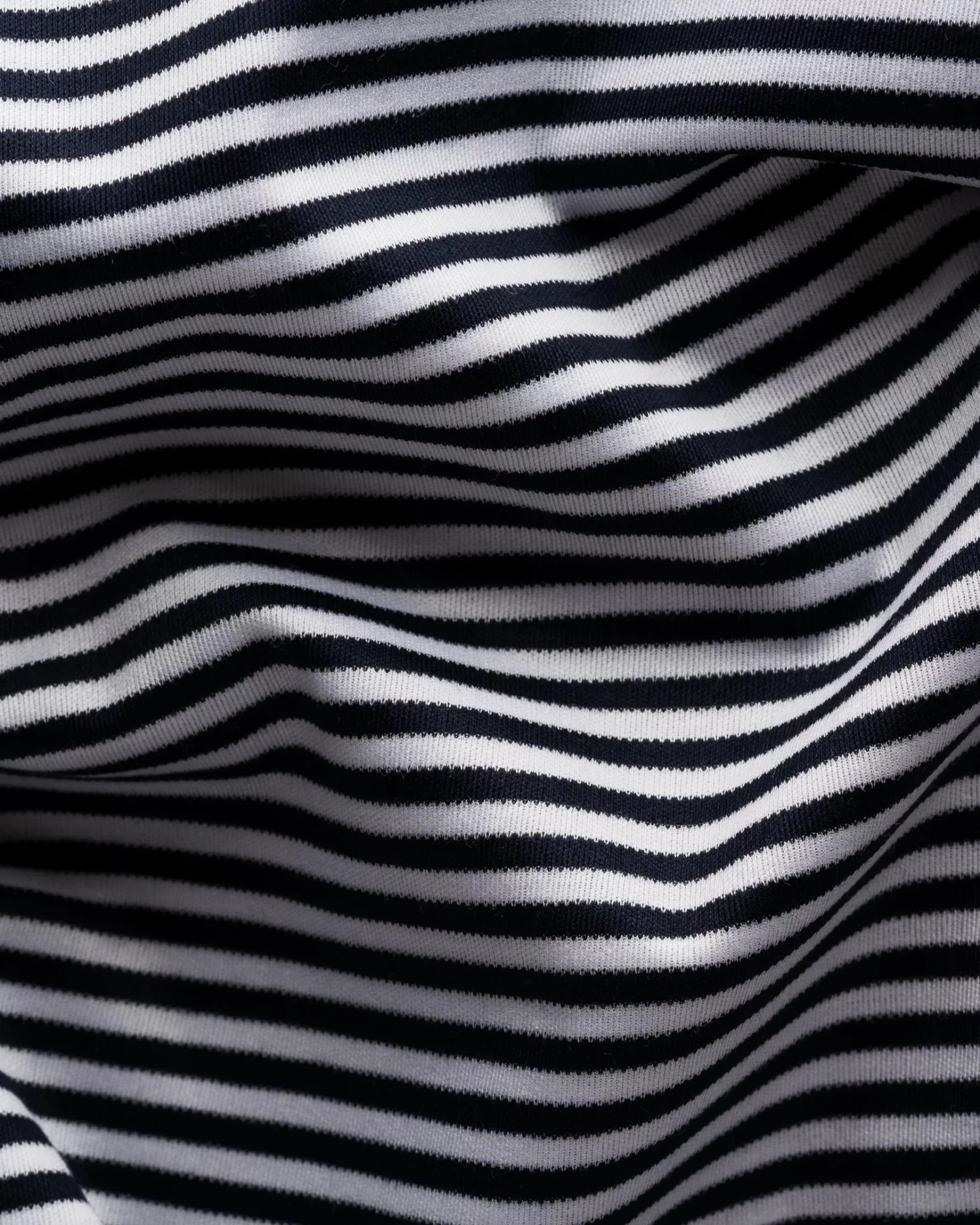 Navy Blue Striped Filo Di Scozia Crewneck T-Shirt - ETON 5 Navy Blue Striped Filo Di Scozia Crewneck T-Shirt - ETON - Image 3