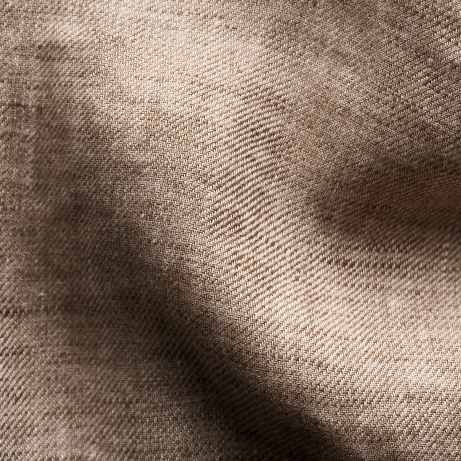 Brown Solid Linen Twill Slim Fit Shirt - ETON 10 Brown Solid Linen Twill Slim Fit Shirt - ETON - Image 8