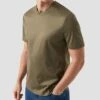 Dark Green Filo Di Scozia Crewneck Slim Fit T-Shirt - ETON 2 Dark Green Filo Di Scozia Crewneck Slim Fit T-Shirt - ETON -ETON Store dark green crew neck short sleeve t shirt 2023 12 05T145549581Z