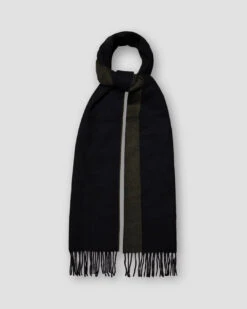 Dark Green Double-Face Wool Scarf - ETON 6 Dark Green Double-Face Wool Scarf - ETON -ETON Store dark green scarf 2023 05 03T103057464Z