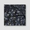 Dark Gray Floral Silk Pocket Square - ETON 1 Dark Gray Floral Silk Pocket Square - ETON -ETON Store dark grey floral pocket square 2023 05 03T221602901Z