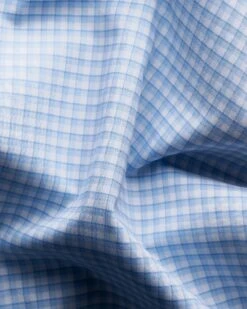 Light Blue 3D Check Elevated Poplin Contemporary Fit Shirt - ETON 11 Light Blue 3D Check Elevated Poplin Contemporary Fit Shirt - ETON -ETON Store elevated checked poplin shirt 2023 06 05T09504985Z