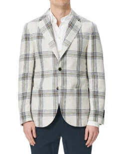Linen Unconstructed Contemporary Fit Sport Coat
