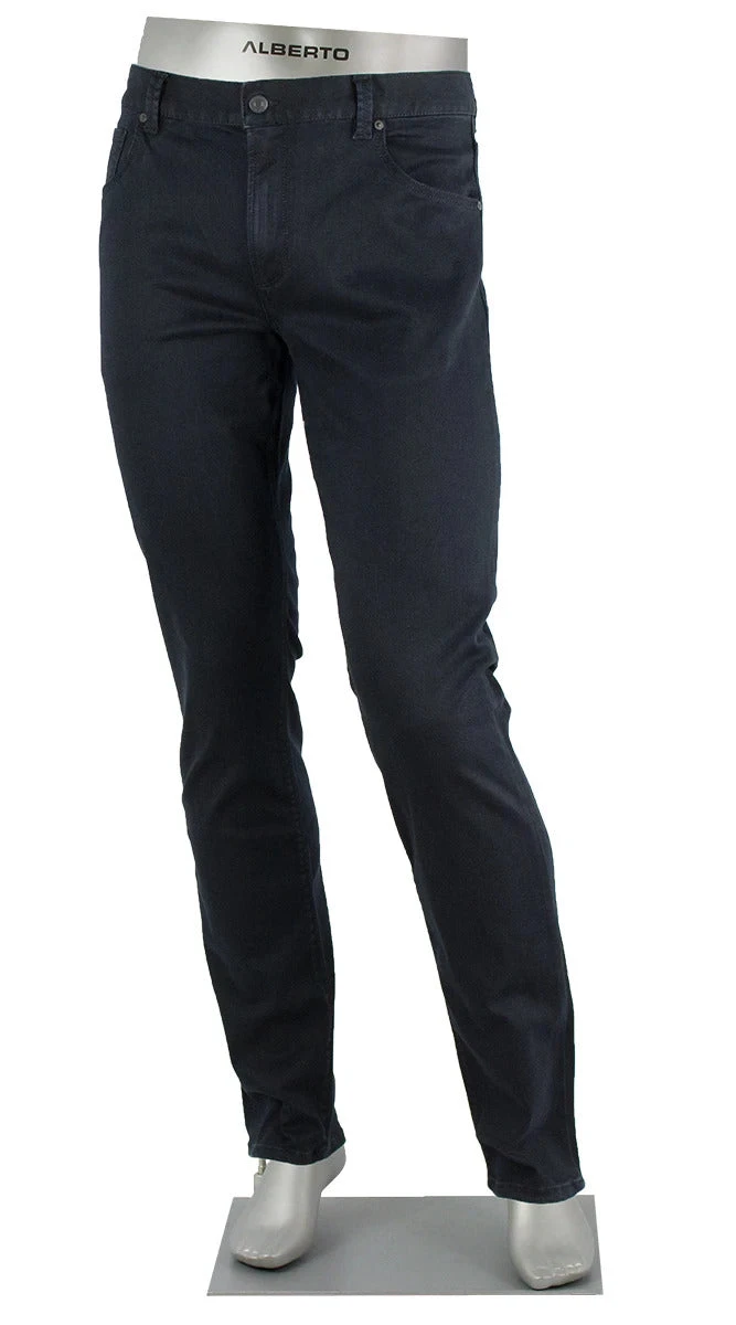 Dark Indigo Pipe T400 SuperFit Dual FX Denim Slim Fit - ALBERTO 4 Dark Indigo Pipe T400 SuperFit Dual FX Denim Slim Fit - ALBERTO - Image 2
