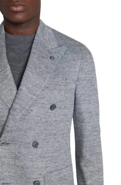 Gray Mouliné Double Breasted Knit Linen Hall Contemporary Fit Blazer - Jack Victor 11 Gray Mouliné Double Breasted Knit Linen Hall Contemporary Fit Blazer - Jack Victor -ETON Store ff0b8814 3486 4c76 8e6d 42d3cca3b05a