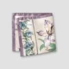 Purple Multicolour Floral Silk Pocket Square - ETON