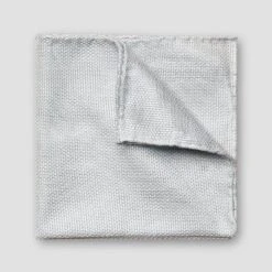 Light Blue Grenadine Silk Pocket Square - ETON