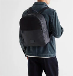 Navy Calf-Leather & Nubuck Business-Casual Backpack - Anderson's 11 Navy Calf-Leather & Nubuck Business-Casual Backpack - Anderson's -ETON Store image