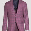 Raspberry Windowpane Loro Piana Wool/Silk/Linen Hampton Contemporary Fit Blazer - Jack Victor 1 Raspberry Windowpane Loro Piana Wool/Silk/Linen Hampton Contemporary Fit Blazer - Jack Victor -ETON Store image 016f6d04 a395 47d3 9156 f4d396d6de19