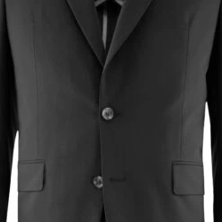 Black Dean Contemporary Fit Wool Stretch Suit - Jack Victor -ETON Store jack victor black solid dallas wool stretch suit f1 3221452el 3cdba2ed 813d 4048 9098 30de6dfeb7a4