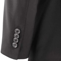 Black Dean Contemporary Fit Wool Stretch Suit - Jack Victor -ETON Store jack victor black solid dallas wool stretch suit f2 3221452el 9c321d92 44e8 4a56 871a 67467feb683c