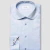 Light Blue Floral Print Trim Signature Twill Contemporary Fit Shirt - ETON 2 Light Blue Floral Print Trim Signature Twill Contemporary Fit Shirt - ETON -ETON Store light blue signature twill timeless floral 2023 05 03T222559908Z