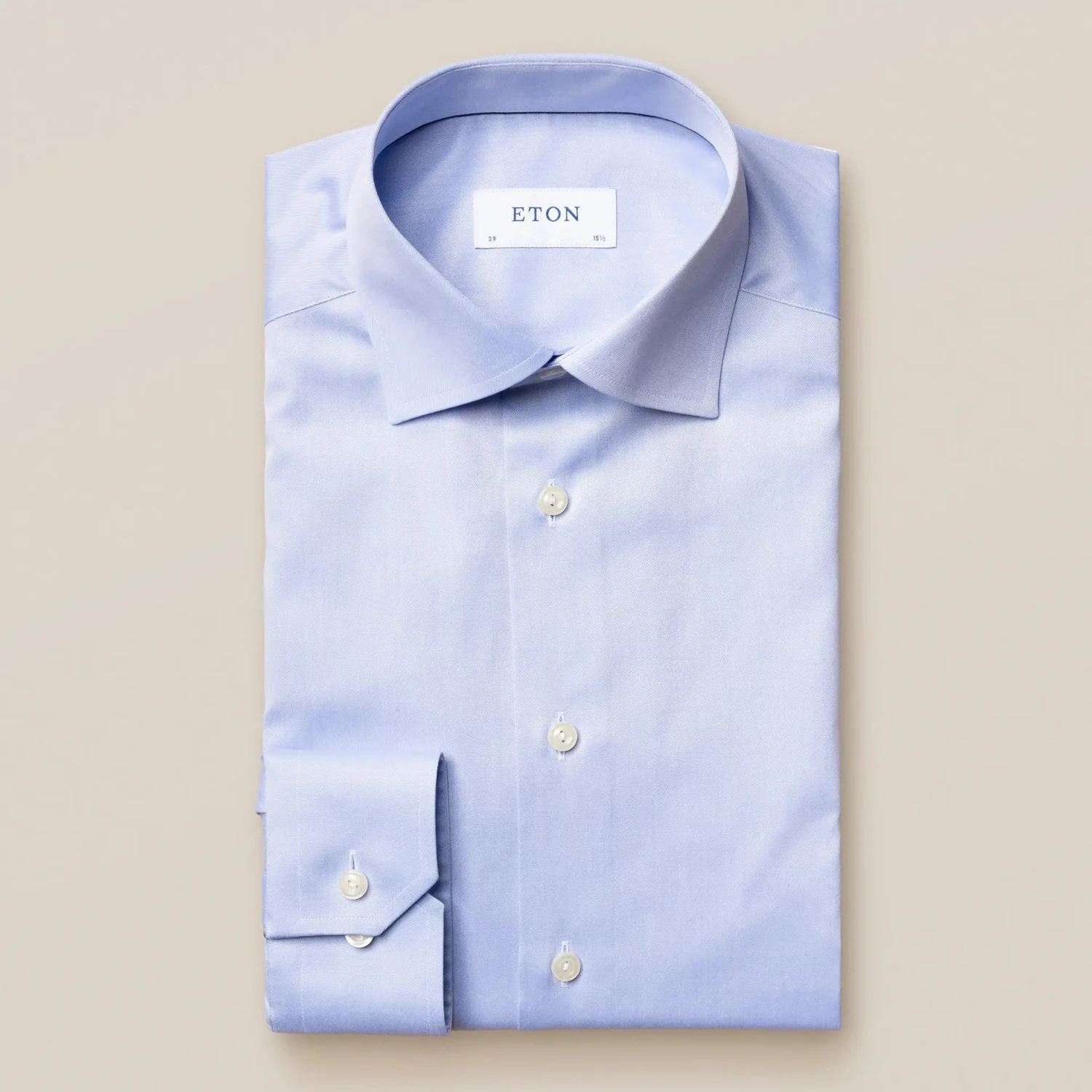 Light Blue Signature Twill Contemporary Fit Dress Shirt - ETON 3 Light Blue Signature Twill Contemporary Fit Dress Shirt - ETON