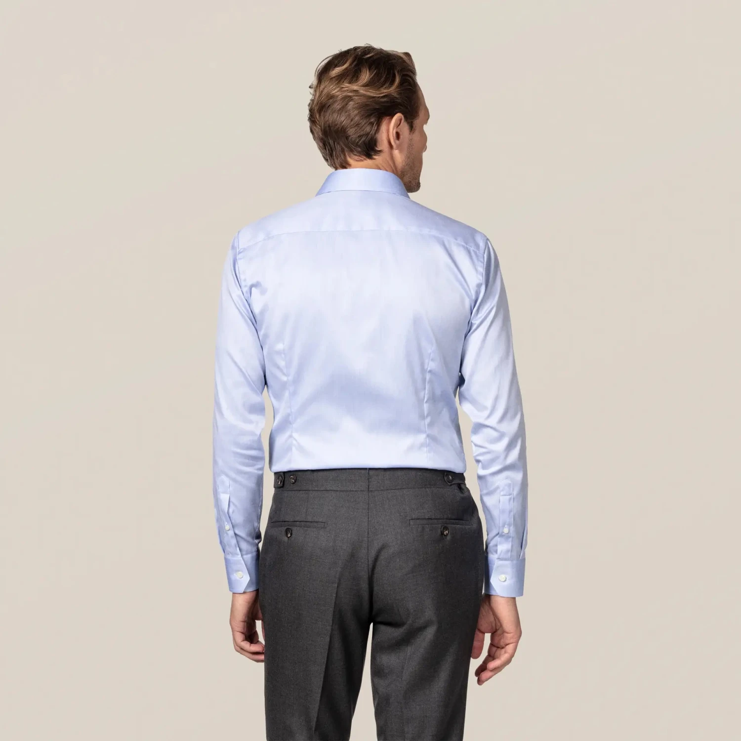 Light Blue Signature Twill Slim Fit Shirt - ETON 10 Light Blue Signature Twill Slim Fit Shirt - ETON - Image 8