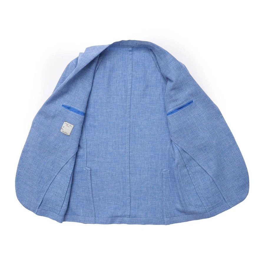 Blue Mélange Wool Blend Sport Coat Contemporary Fit - L.B.M 1911 12 Blue Mélange Wool Blend Sport Coat Contemporary Fit - L.B.M 1911 - Image 10