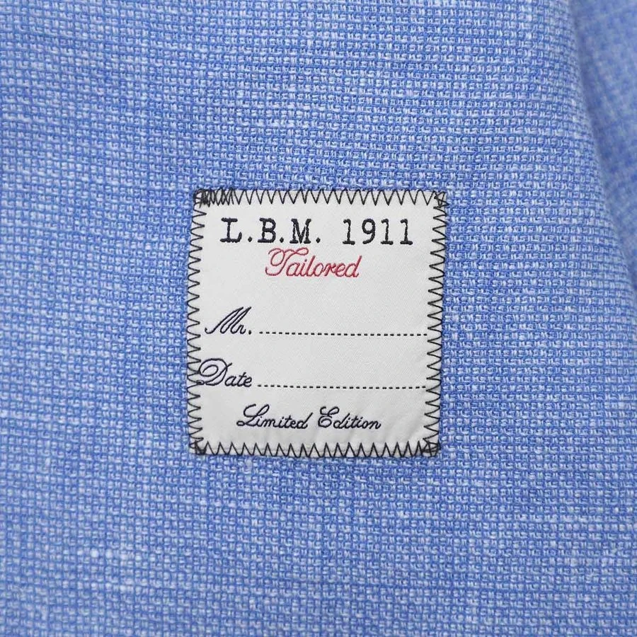 Blue Mélange Wool Blend Sport Coat Contemporary Fit - L.B.M 1911 11 Blue Mélange Wool Blend Sport Coat Contemporary Fit - L.B.M 1911 - Image 9