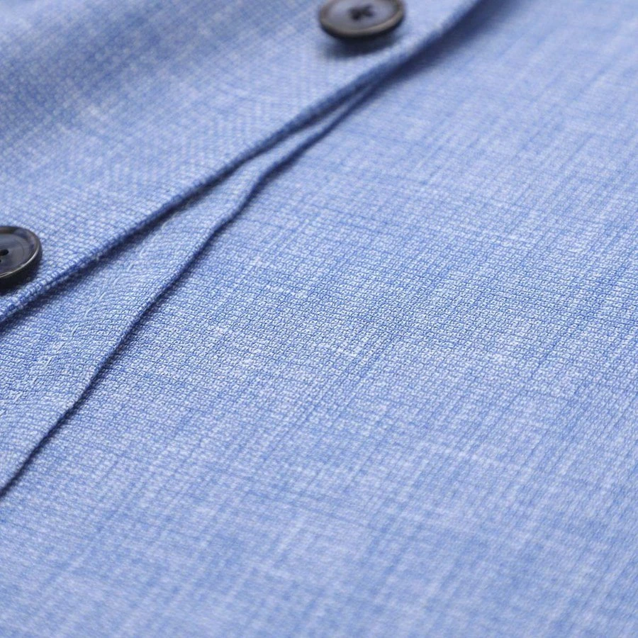 Blue Mélange Wool Blend Sport Coat Contemporary Fit - L.B.M 1911 10 Blue Mélange Wool Blend Sport Coat Contemporary Fit - L.B.M 1911 - Image 8